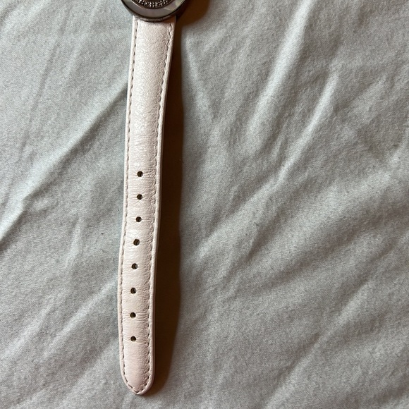 Ecclissi Sterling Silver with mother of pearl face. White band. Watch - Picture 3 of 6